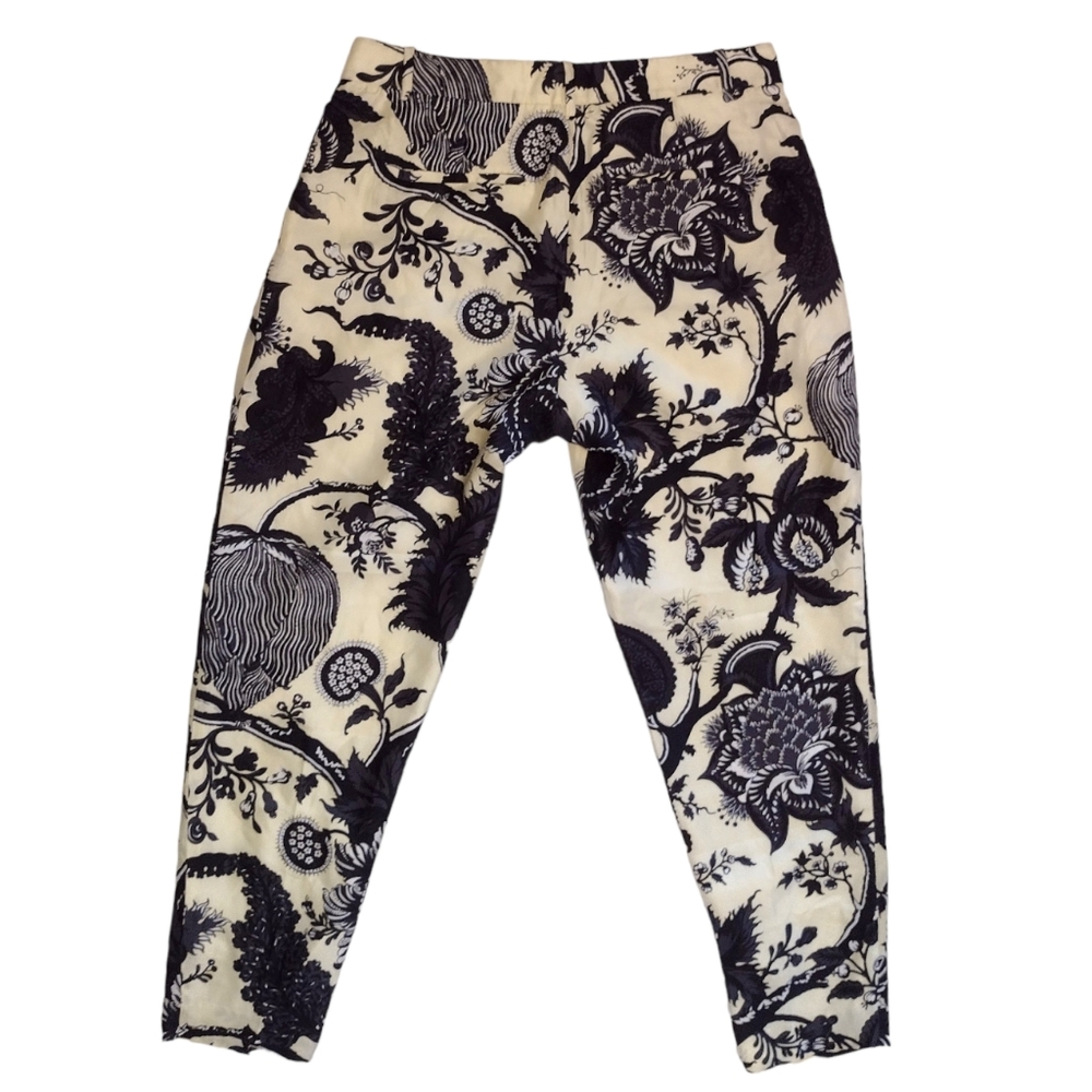 J. Crew Collection Ready-to-wear Fall 2014 Silk Noir Floral Pants - Picture 2 of 8